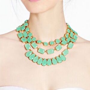 Kate Spade Multistrand Green Necklace